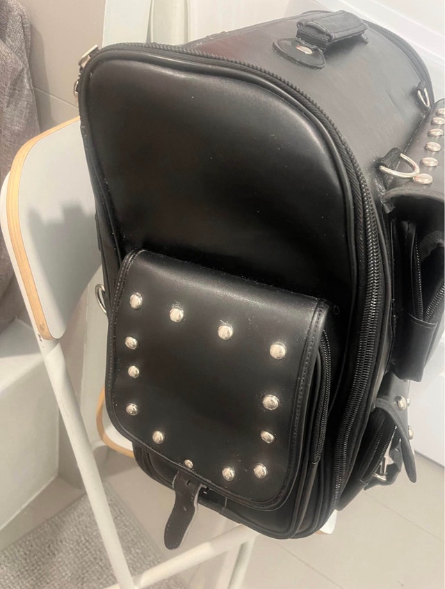 Studded Motorcycle Sissy Bar Bag