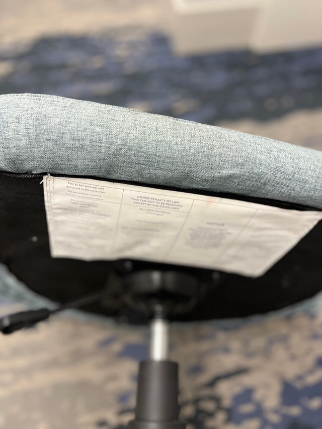 Grey Fabric Office Chair - photo 4