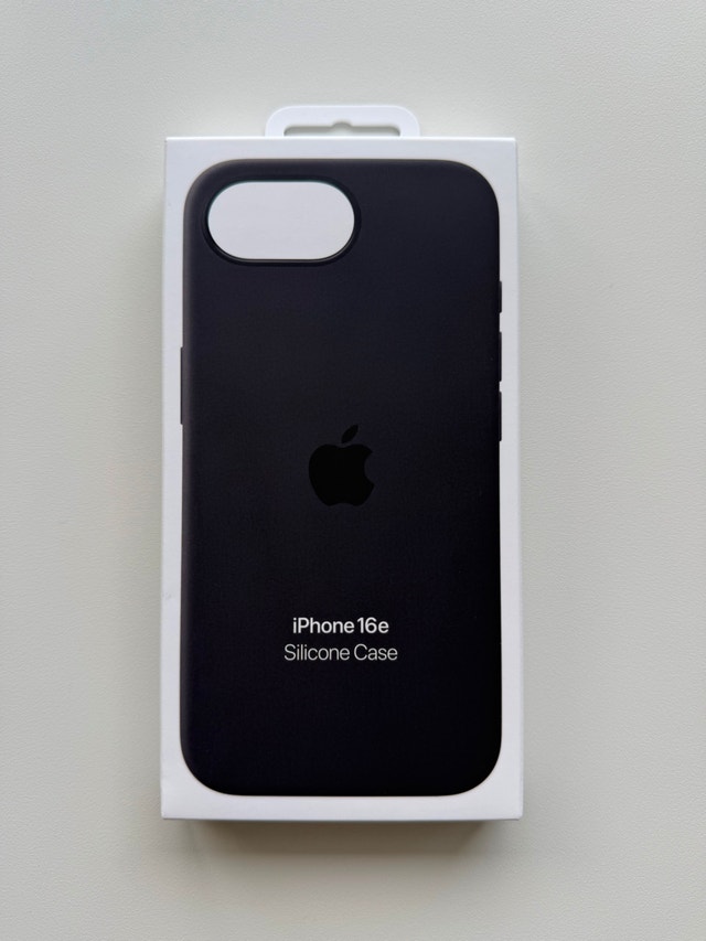 iPhone 16e Silicone Case – Black – New $25