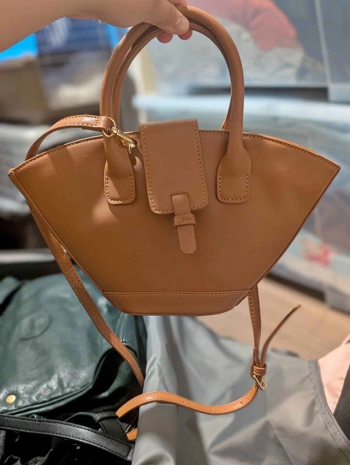 Tan Winged Crossbody Handbag (Paris/64 inspired)