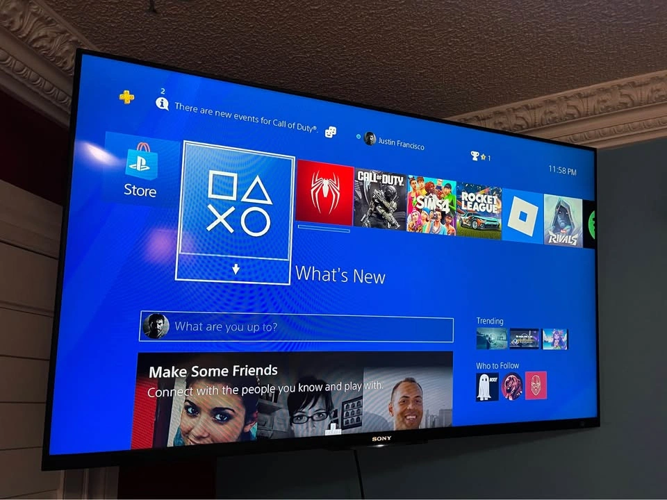 Sony PlayStation 4 Slim (PS4 Slim) + 2 Controls + Games - photo 4