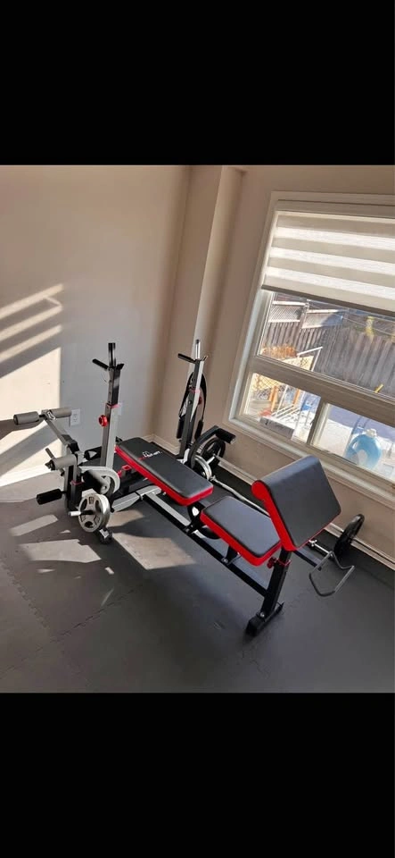 A-Staff Multi-Functional Weight Bench with Squat Rack
