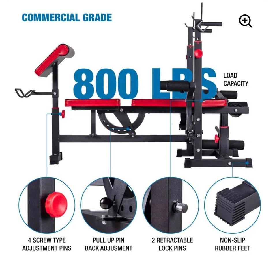 A-Staff Multi-Functional Weight Bench with Squat Rack - photo 4