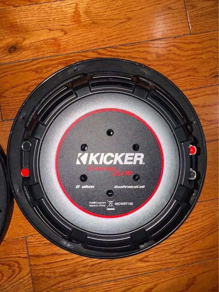 KICKER CompRT 10" Subwoofer, DVC, 2-ohm, RoHS Compliant - photo 3