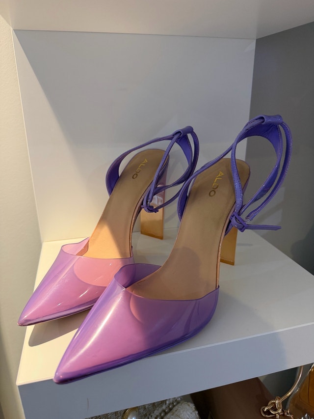 Lilac See through Aldo High Heels