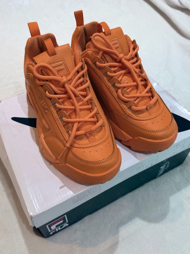 Fila Disruptor II Premium ORANGE Shoe - photo 2