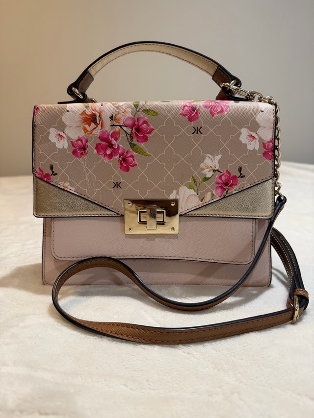 Kelly & Katie Pink Cream Floral Bag