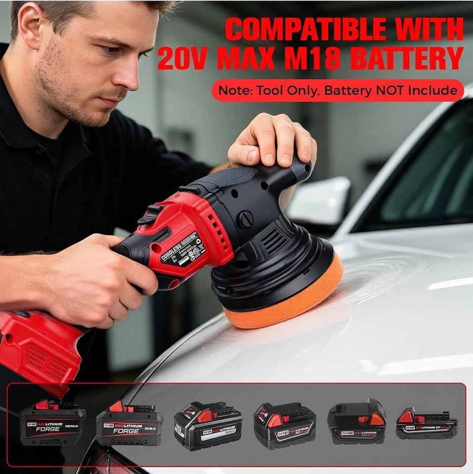 20V Cordless Buffer Polisher (Tool Only, No Battery) - photo 2