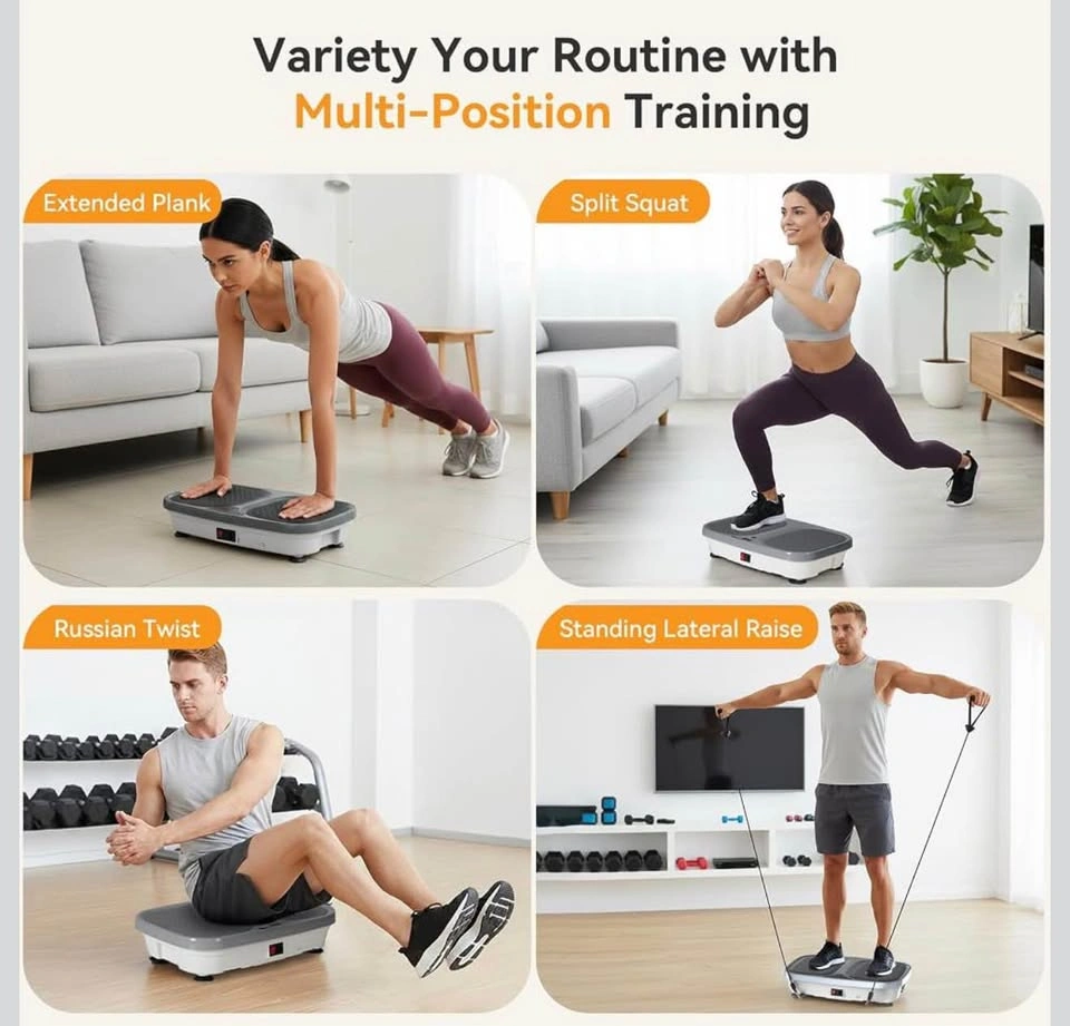 Vibration Plate Exercise Machine Body Shaker for Home Office - photo 4