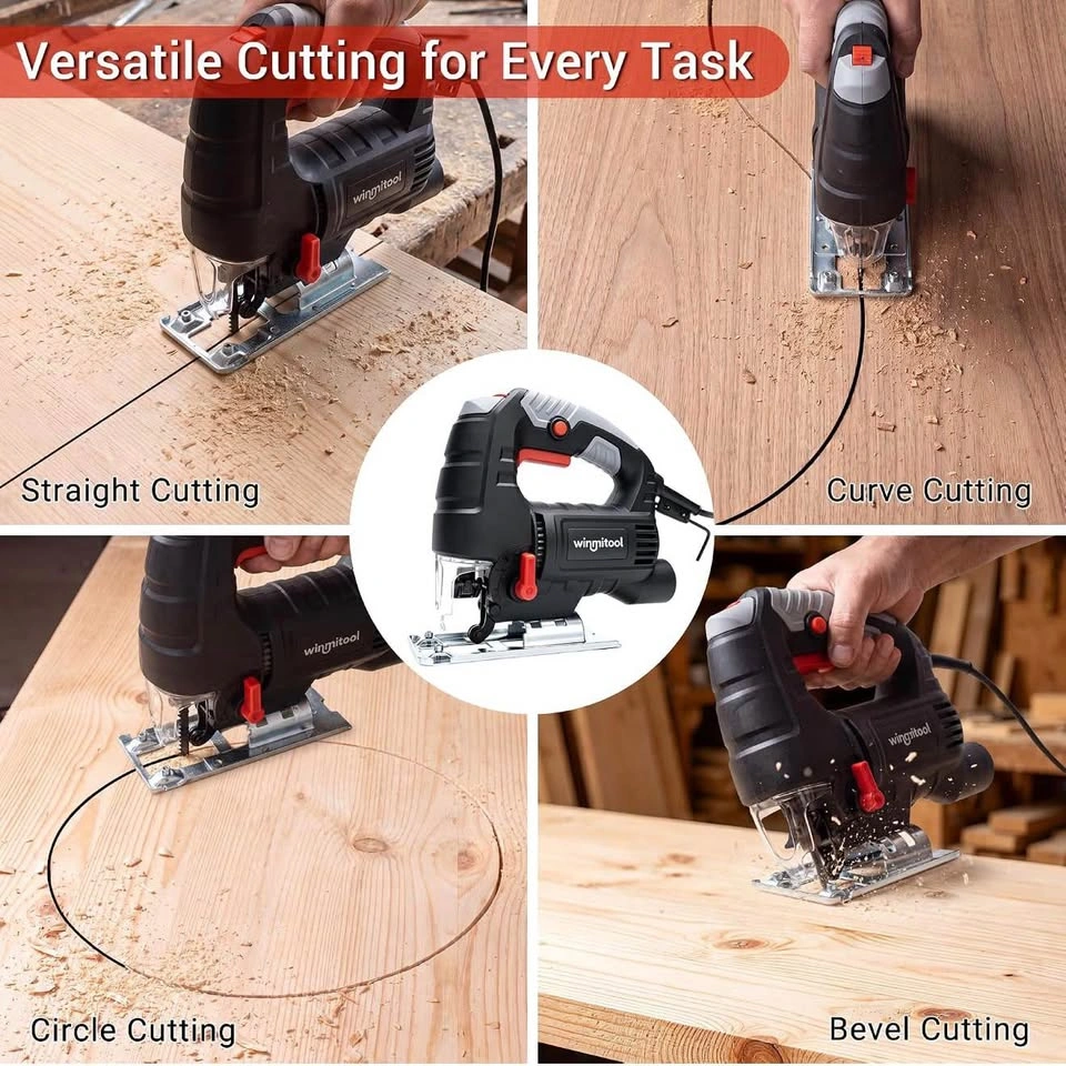 5.5-Amp Corded Jig Saw, Electric Jigsaw Tool for Wood Cutting - photo 3