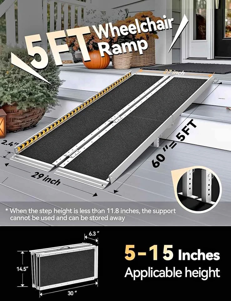 5FT Wheelchair Ramp portable