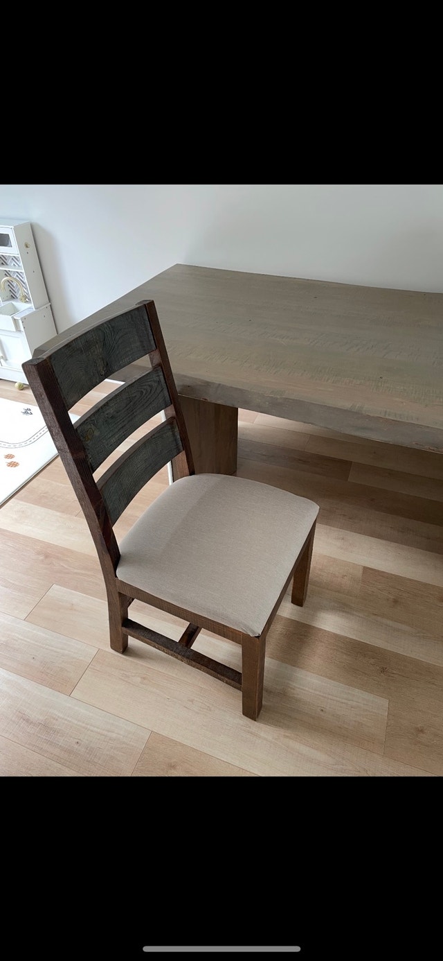 Rustic Dining Chairs. Solid Wood. Grey-Brown. Set of 8 - photo 2