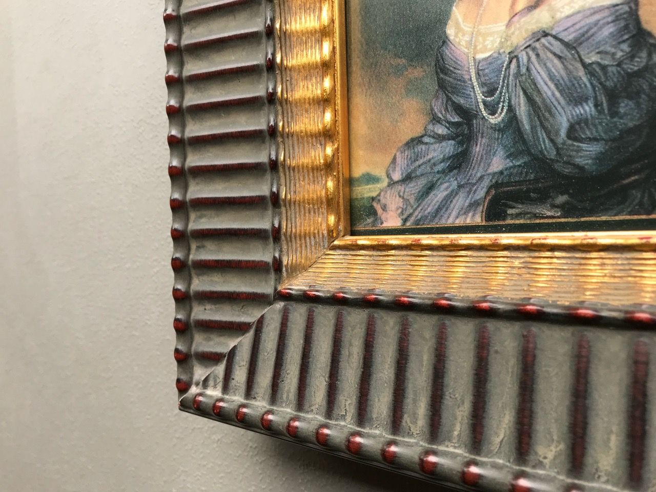 ETHAN ALLEN VINTAGE FRAMED PORTRAIT MINIATURE ART - photo 4