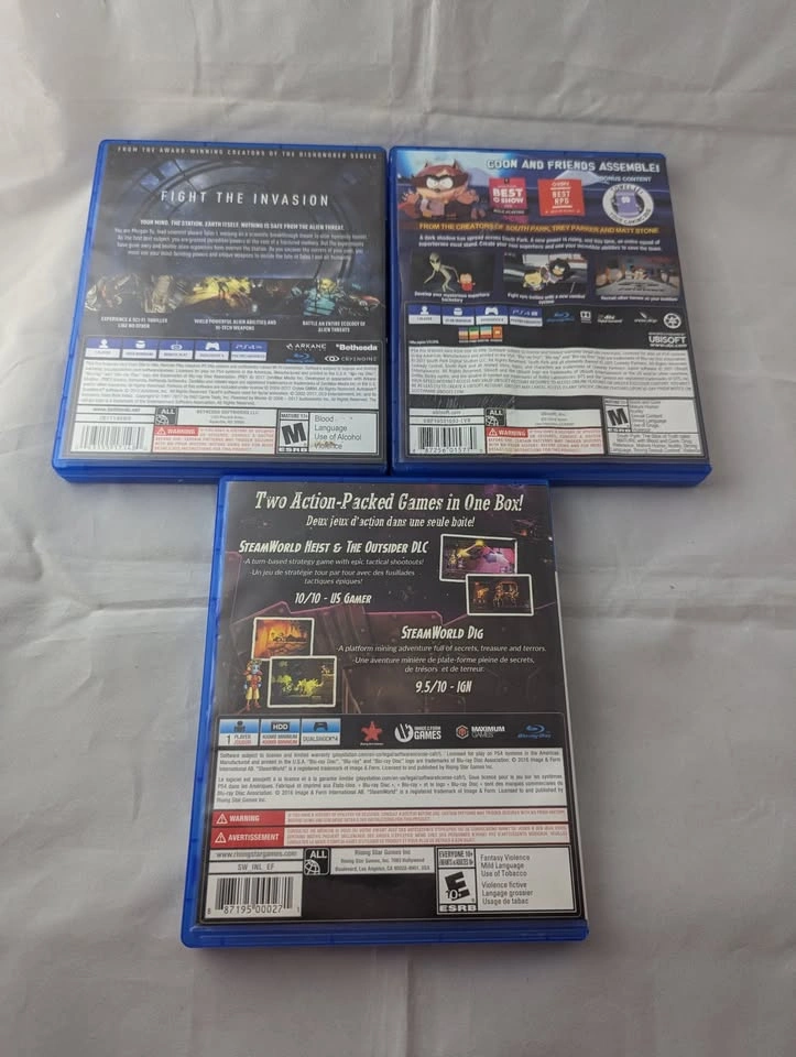 PS4 Game Lot – Prey, South Park Fractured But Whole & SteamWorld - photo 2