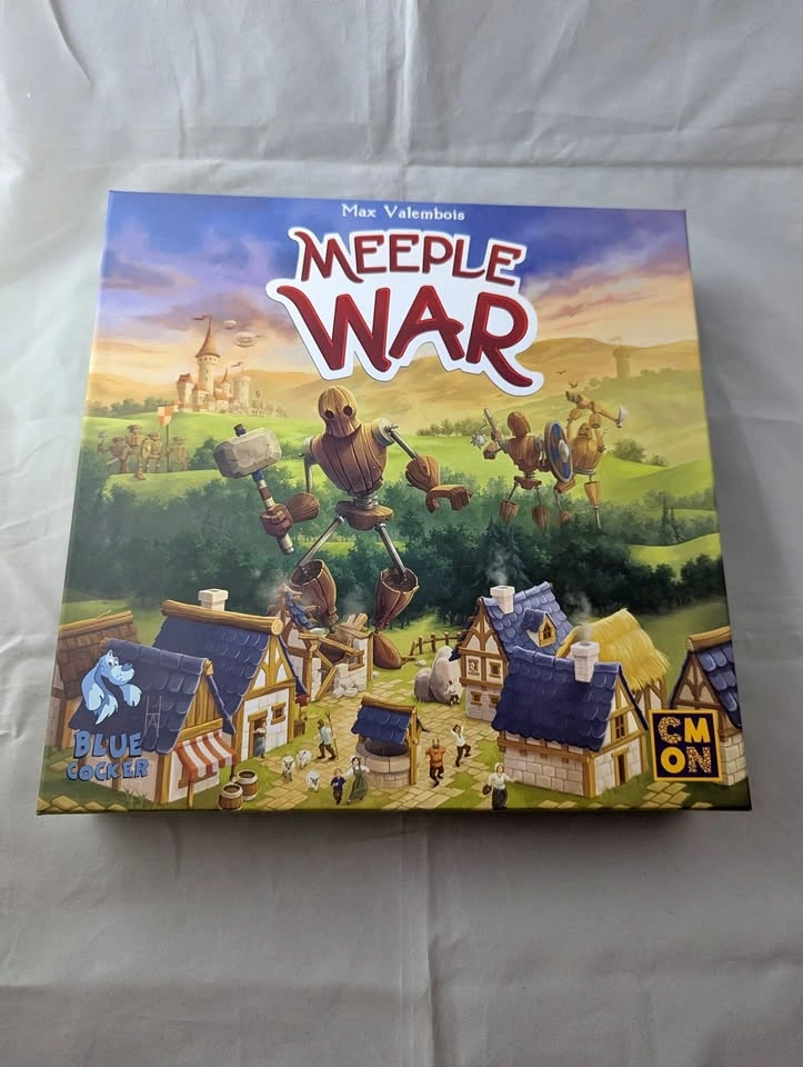 Meeple War Board Game – CMON Blue Cocker – Complete Strategy Gam