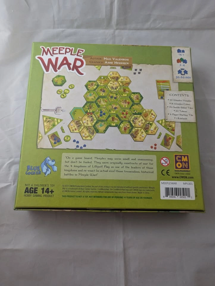 Meeple War Board Game – CMON Blue Cocker – Complete Strategy Gam - photo 2
