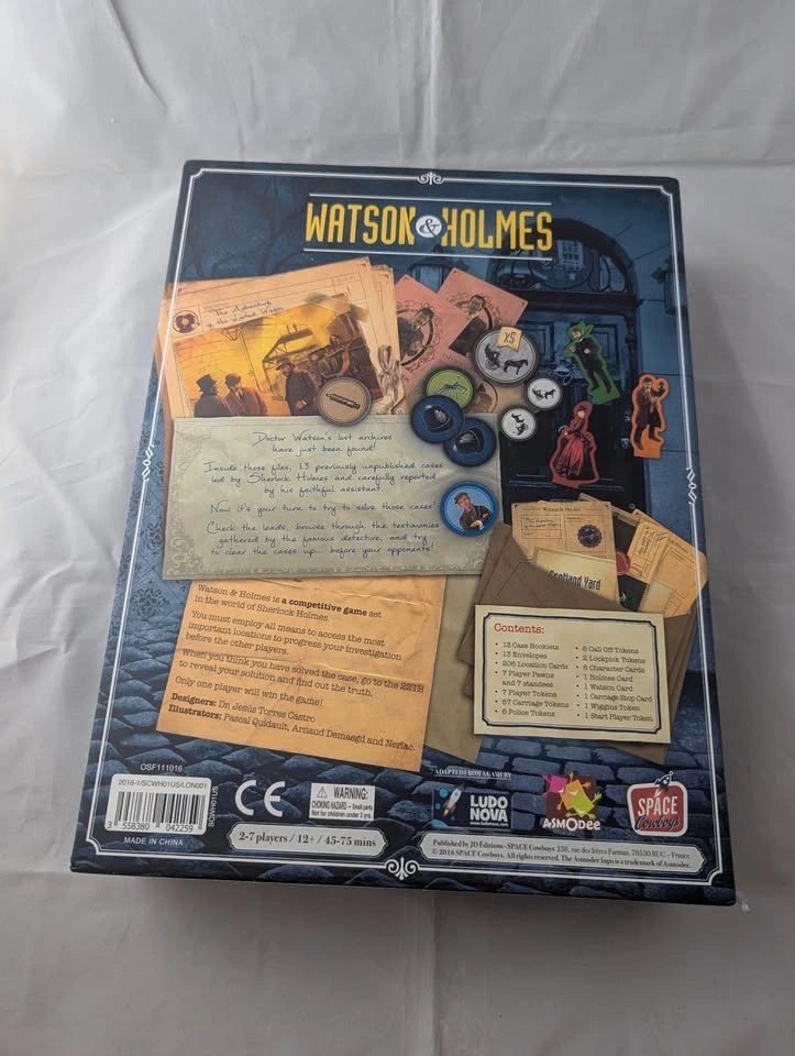 Watson & Holmes Board Game – Sherlock Holmes Deduction Mystery G - photo 2