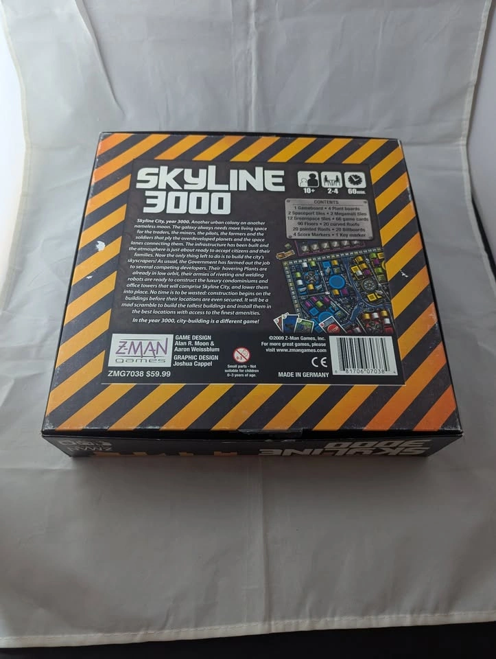 Skyline 3000 Board Game Z-Man Games Alan R. Moon 2009 - photo 2