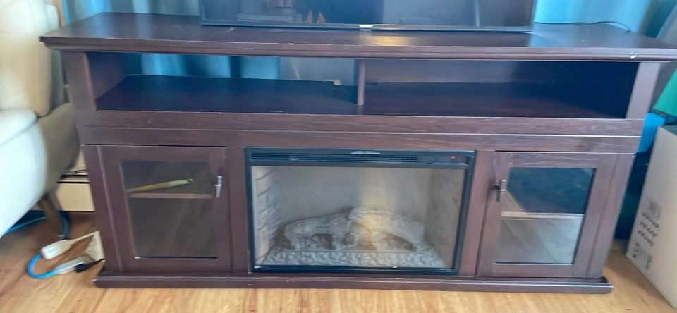 Tv stand mantel
