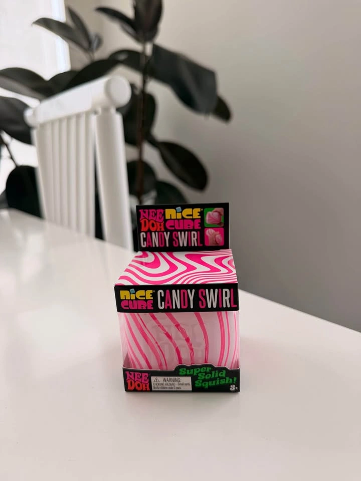 🍬 RARE White & Pink Candy Swirl Nee-Doh 🍬 - photo 2