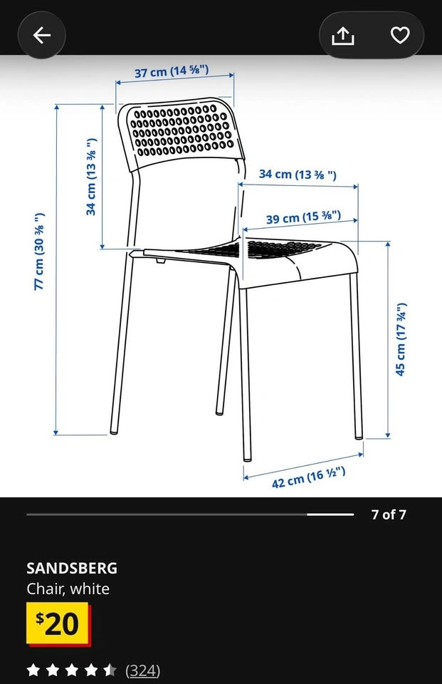 Set of 2 IKEA SANDSBERG Chairs - photo 3