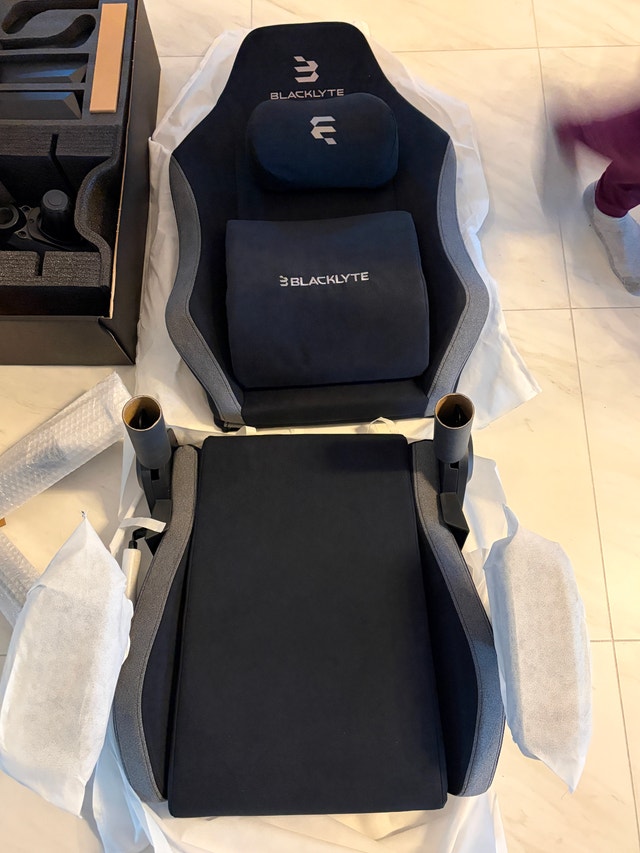 Brand New Blacklyte Athena Fabric Gaming Chair - Never Built - photo 2