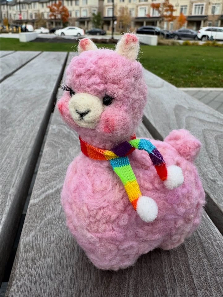 Felted Lama | handmade animal - photo 2