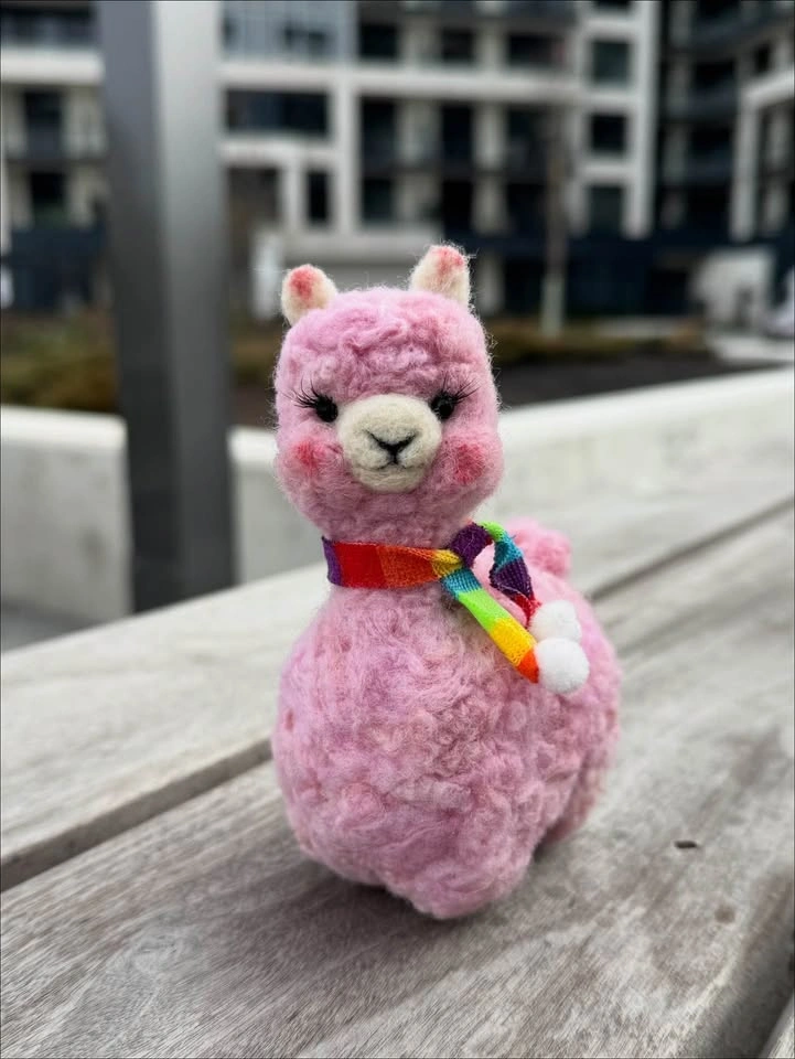 Felted Lama | handmade animal - photo 3