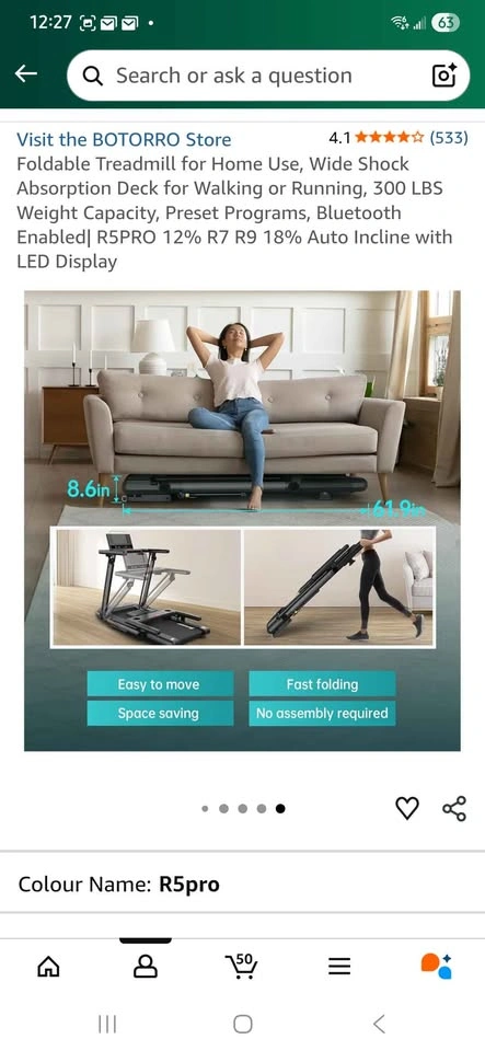 Folding Treadmill - photo 2