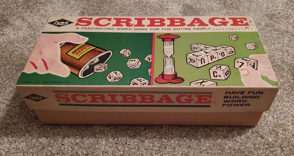Vintage 1963 E.S. Lowe Scribbage Word Game - photo 3