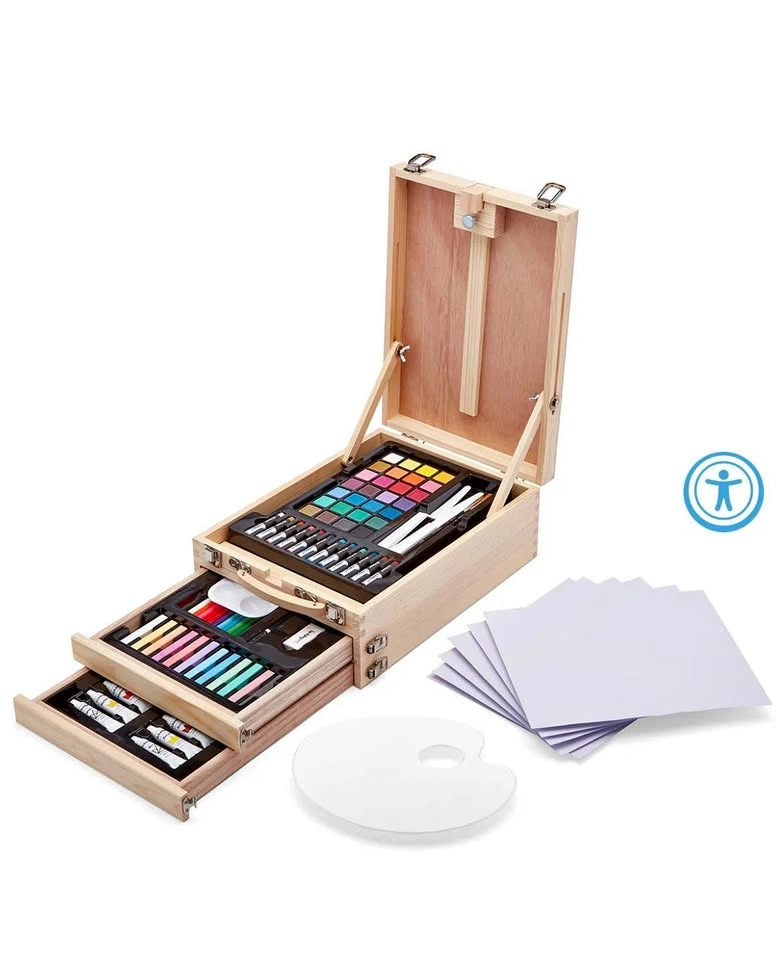 KINGART® Mixed Media Easel Art Set | 105 Pieces