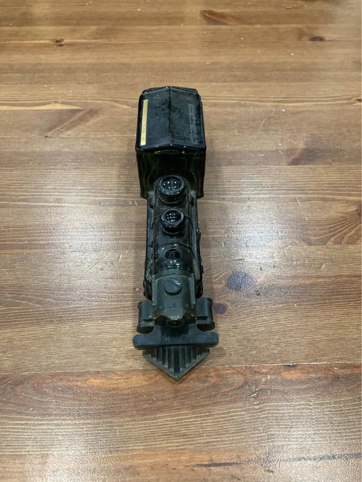 Vintage Green Glass Train Engine Bottle image indicator(3)