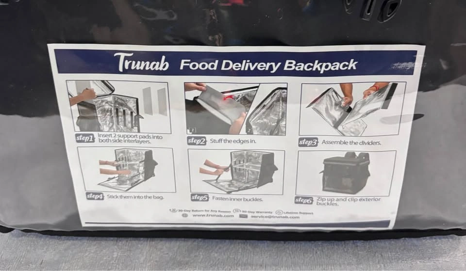 Trunab Insulated Food Delivery Backpack with 2 Side Support Boar - photo 2