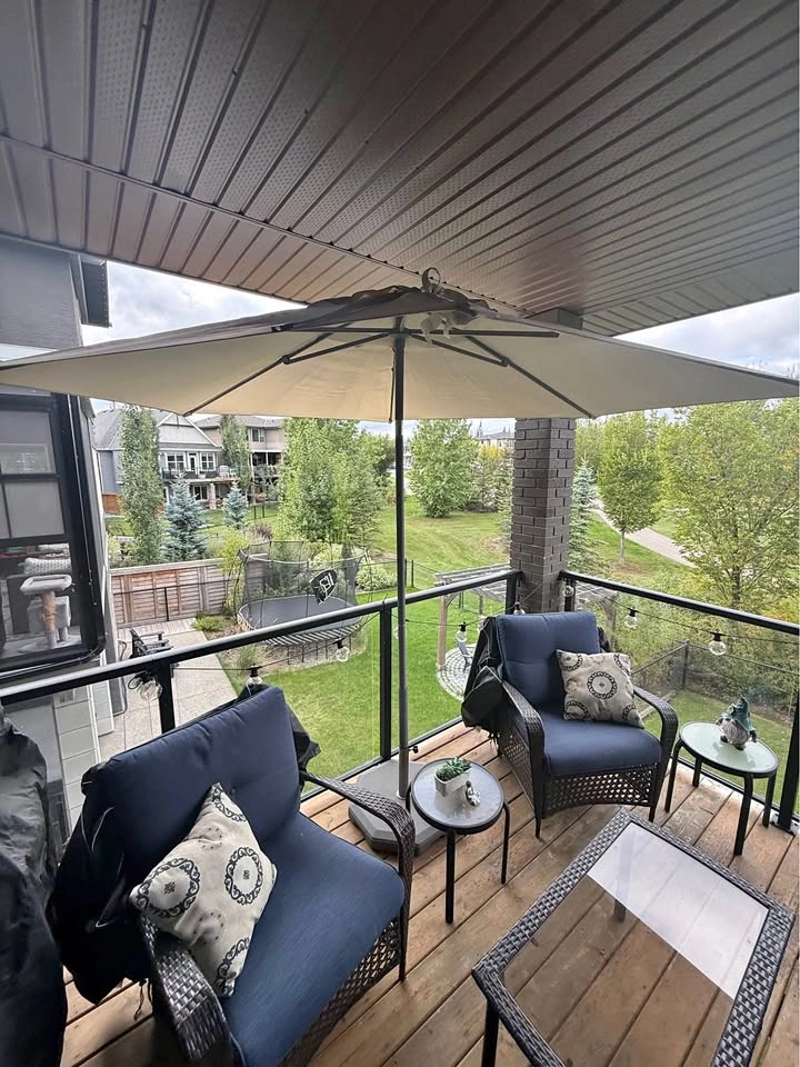7 Piece Patio Set with Umbrella and Covers