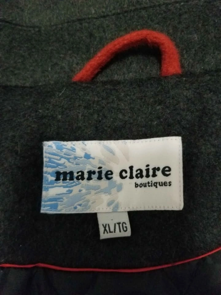 XL Red - Orange Women's Felt Coat - photo 3