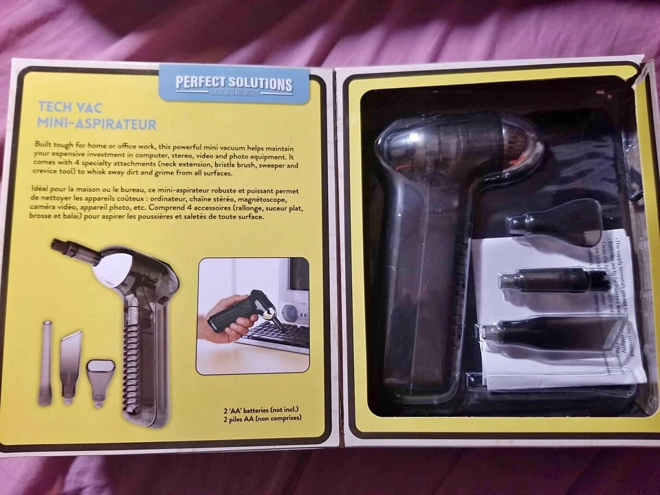 Mini Tech Vacuum for keyboards etc
