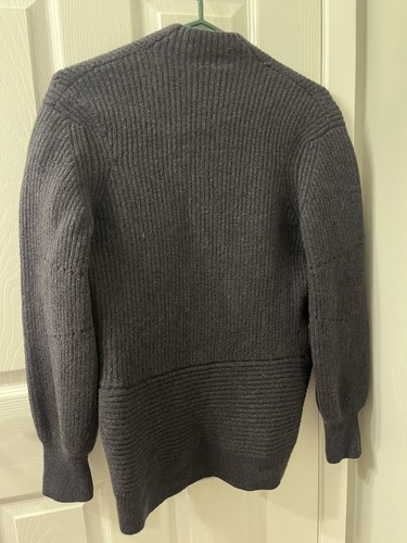 Wilfred Thais Cardigan 100% Merino Wool Charcoal Grey Size M - photo 2