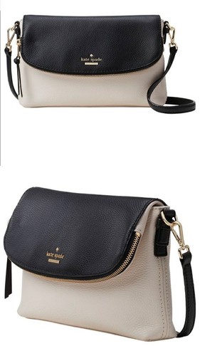 Kate Spade Jackson Street Harlyn Black Cream Crossbody Bag - photo 2