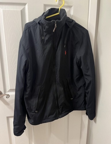 Polo Ralph Lauren Men’s Black Hooded Jacket Coat Size M