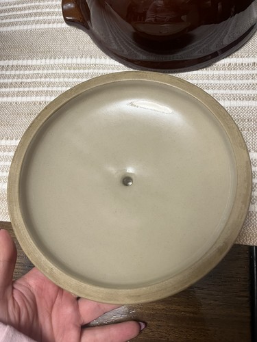 Vintage Denby Stoneware 2.5 Pint Lidded Casserole Dish Brown Mad - photo 5