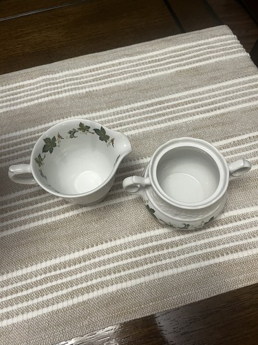 Marlborough Old English Ironstone Concord Creamer Sugar Bowl - photo 4