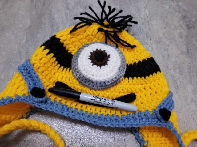 kids Minions Crochet Hat - photo 3
