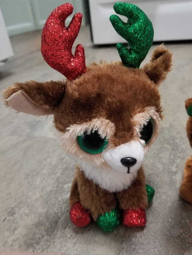 Two TY Reindeer Beanie Boos - photo 2