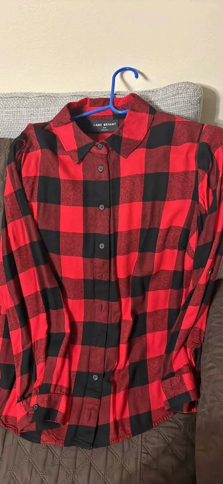 Lane Bryant flannel long sleeve