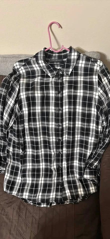 Lane Bryant flannel long sleeve