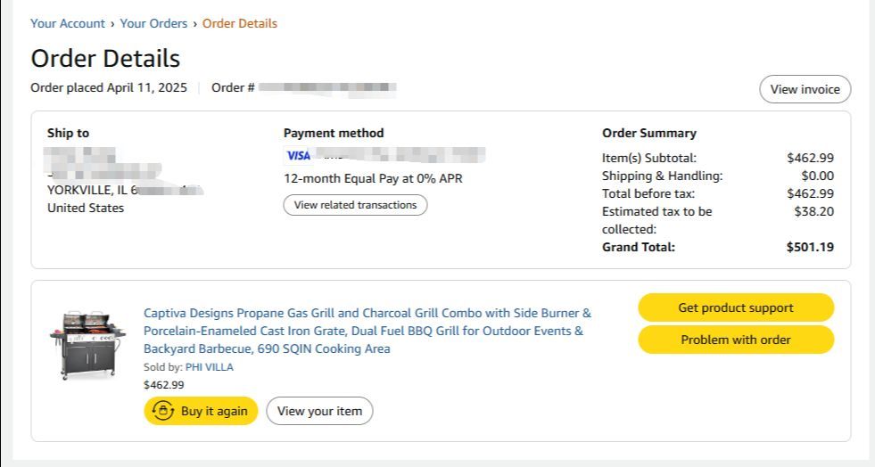 Brand new Propane Gas and Charcoal Grill Combo with Side Burner - photo 4