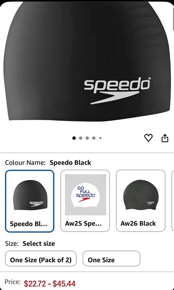 Swimming glasses and caps set