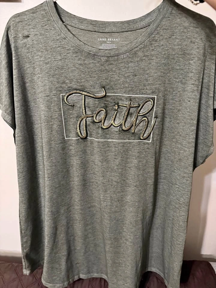 Lane Byrant Faith Shirt