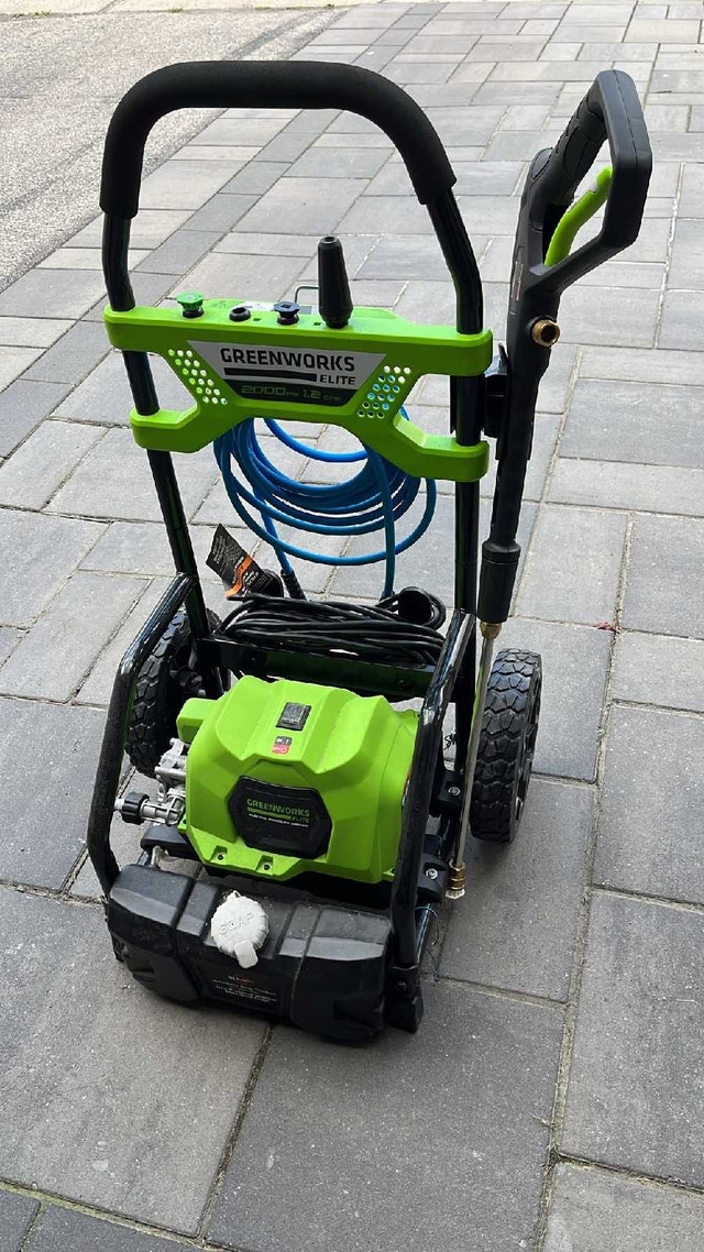 Greenworks Elite 2000 PSI Electric Pressure Washer – $110 OBO