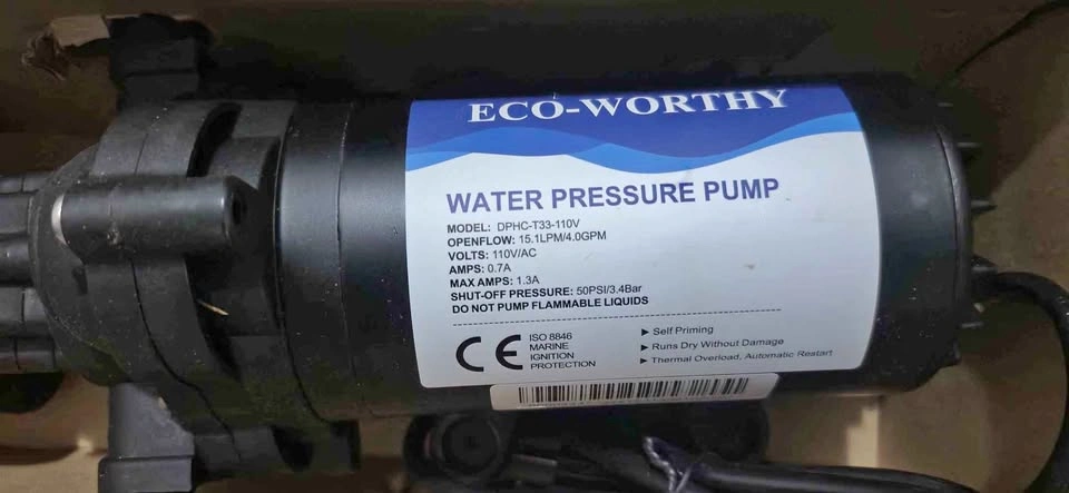 ECO-WORTHY 33 Series Diaphragm Water Pressure Pump 110V AC
